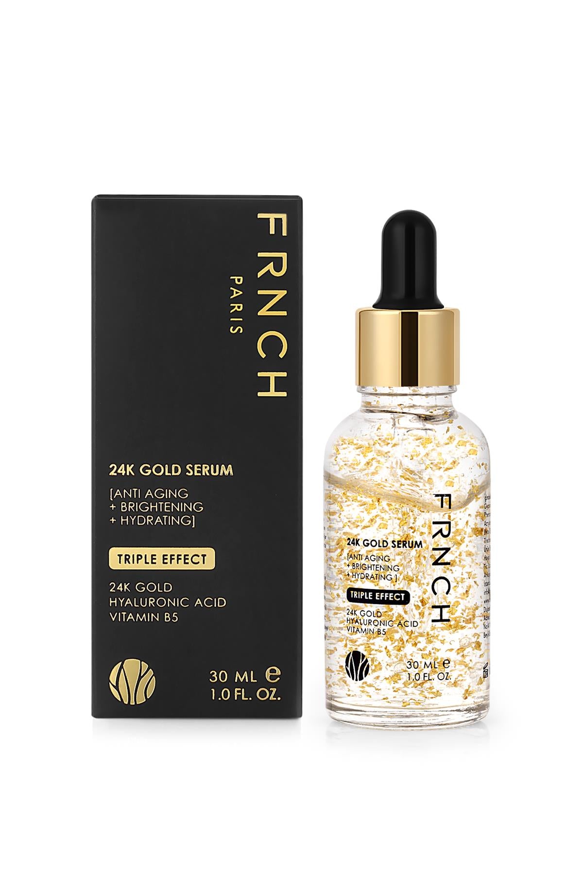 FRNCH 24K Altın Serum 3'lü Etki Yaşlanma Karşıtı - Yenileyici - Nemlendirici 30 Ml